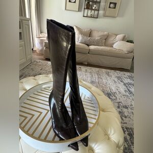 Jimmy Choo brown leather boots Size 7 1/2